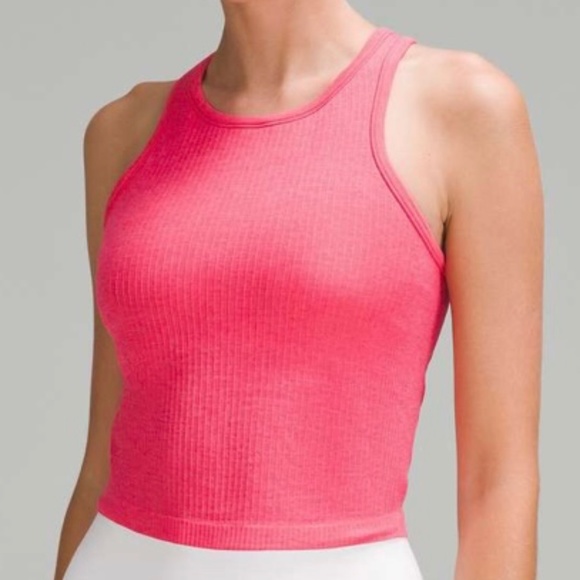 Ebb to Street Cropped Racerback Tank Top - Picture 1 of 4